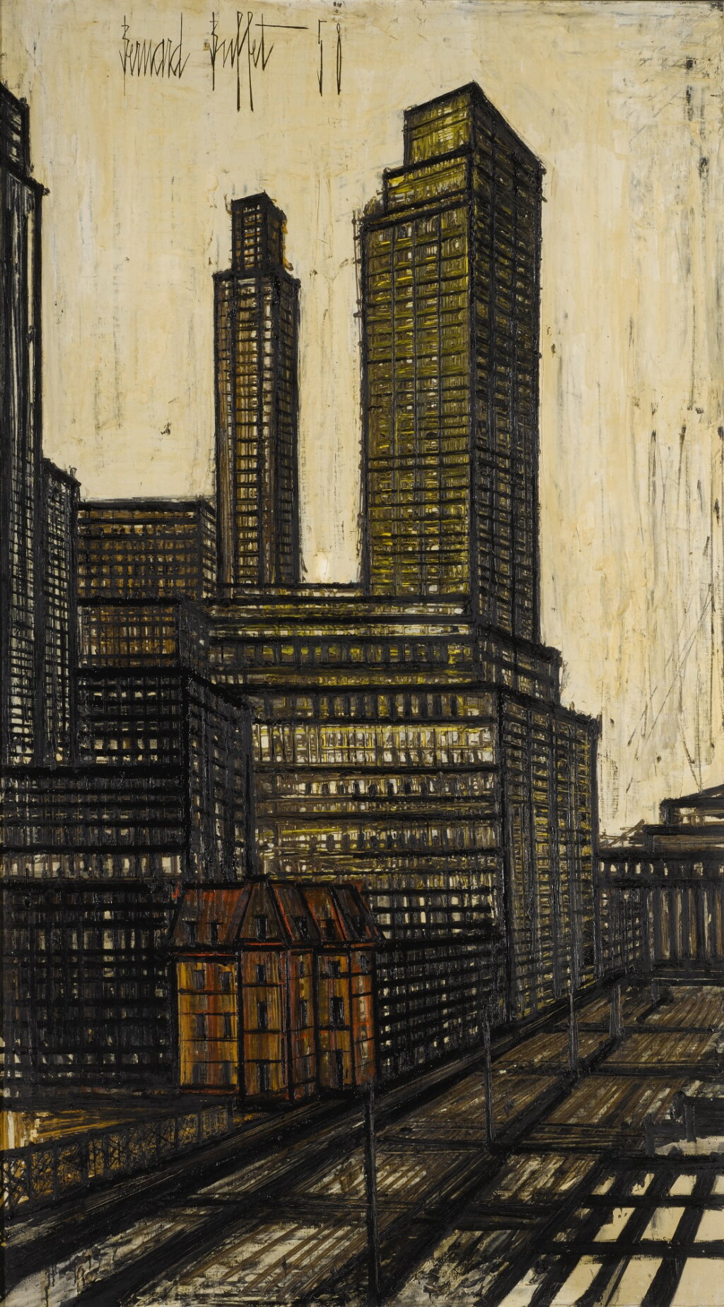 View full screen - View 1 of Lot 103. BERNARD BUFFET | NEW-YORK, GRAND CENTRAL TERMINAL.