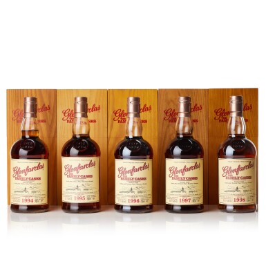 View full screen - View 1 of Lot 3624. Glenfarclas Family Casks Mixed Lot 1994-1998.