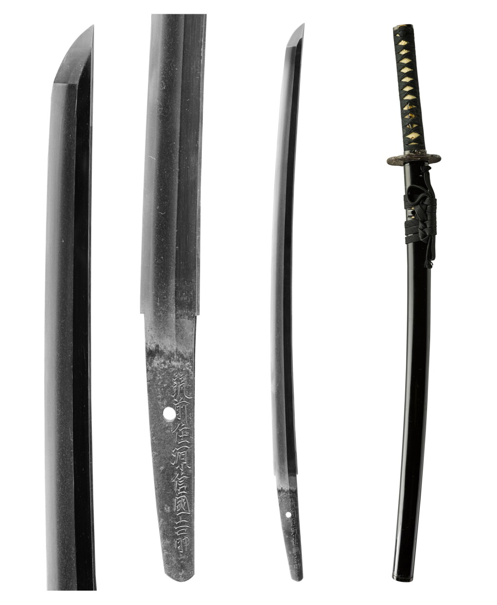 View full screen - View 1 of Lot 122. A wakizashi | Signed Chikuzen ju Minamoto Nobukuni Yoshisuke (Minamoto Nobukuni Yoshisuke, a resident of Chikuzen Province) | Edo period, 17th century.
