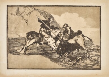 View full screen - View 1 of Lot 573. La Tauromaquia (Delteil 224-256; Harris 204-236).