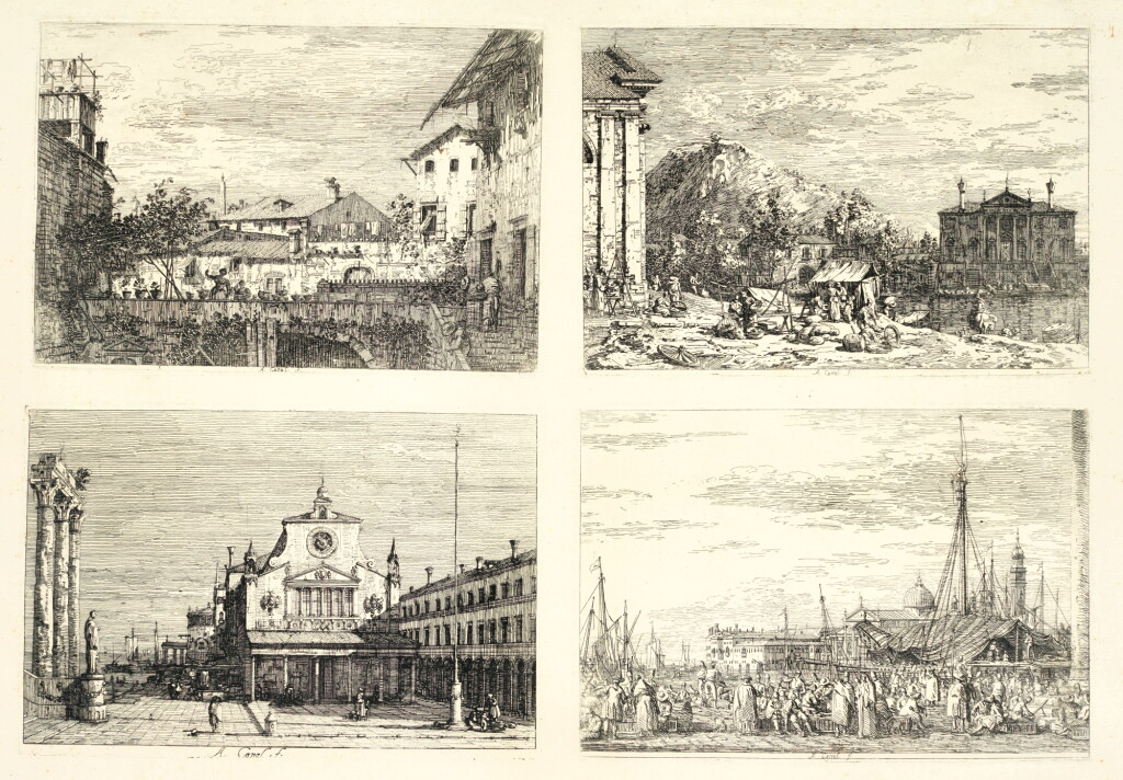 全螢幕檢視 - 查看4GIOVANNI ANTONIO CANAL, CALLED CANALETTO | VEDUTE: FOUR VIEWS (BROMBERG 20, 24, 26, 30)的1