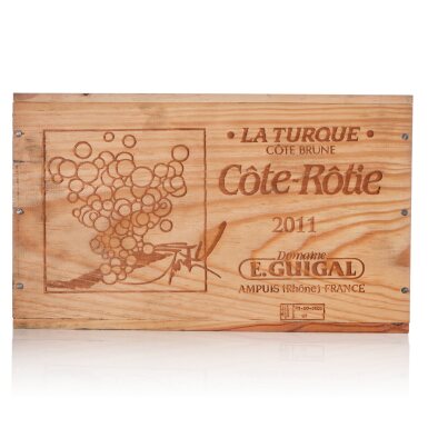View full screen - View 1 of Lot 511. Côte Rôtie, La Turque 2011 Guigal (6 BT).