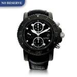 REFERENCE 7182 A DLC-COATED STAINLESS STEEL AUTOMATIC CHRONOGRAPH WRISTWATCH WITH DATE, CIRCA 2010