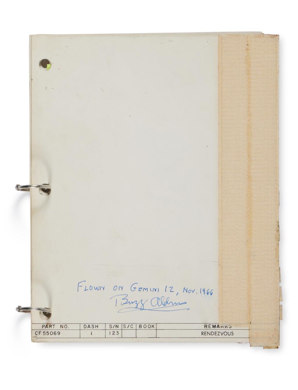 View full screen - View 1 of Lot 1. FLOWN Gemini XII Rendezvous Checklist.