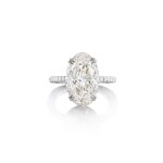 Diamond Ring | 6.12克拉 橢圓形 J色 鑽石 戒指