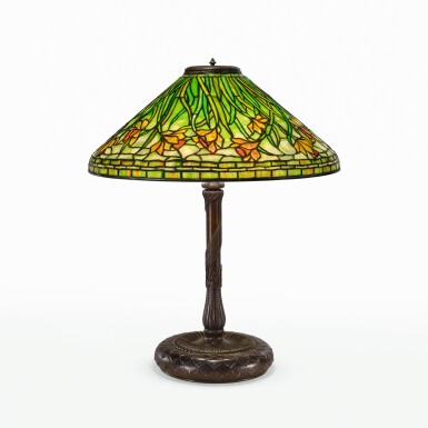 View full screen - View 1 of Lot 40. TIFFANY STUDIOS | "DAFFODIL" TABLE LAMP.