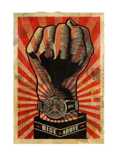 View full screen - View 1 of Lot 512. SHEPARD FAIREY | RISE ABOVE.
