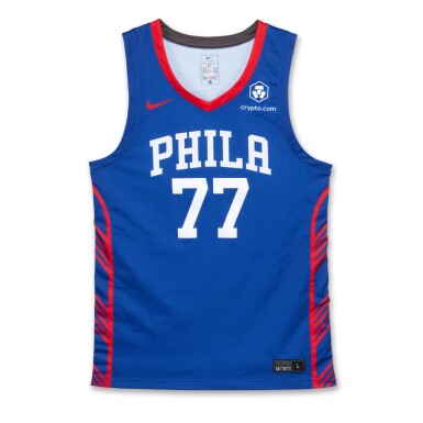 View full screen - View 1 of Lot 1. VJ Edgecombe Philadelphia 76ers 2025 NBA Summer League Game Worn Jersey | NBA 2K26 Summer League Debut .