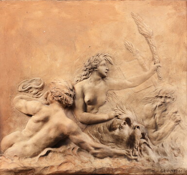 View full screen - View 1 of Lot 98. French, early 19th century, after Claude-Michel, called Clodion (1738-1814) | The Triumph of Amphitrite.