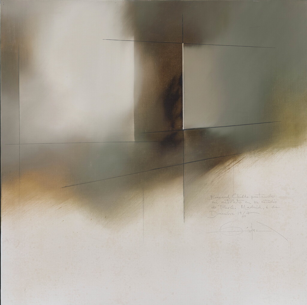 View full screen - View 1 of Lot 1019. Fernando Zóbel 費南度·索培爾 | Bernard Childs pintando mi retrato en su estudio de Paris 伯納德·蔡爾茲為我畫的自畫像.