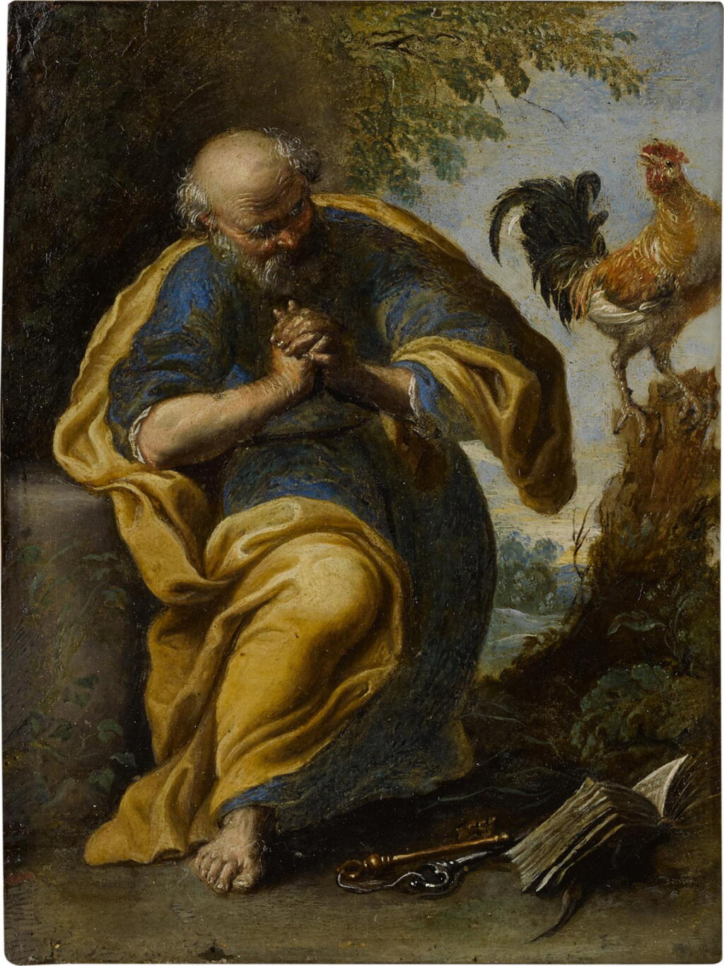 View full screen - View 1 of Lot 16. The Penitent Saint Peter.