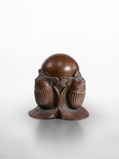 View full screen - View 1 of Lot 230. "Scarab" Inkstand.