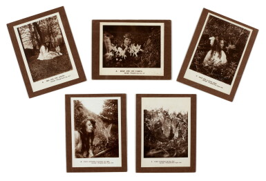 View full screen - View 1 of Lot 41. COTTINGLEY FAIRIES | Complete collection of five photographs, 1920.