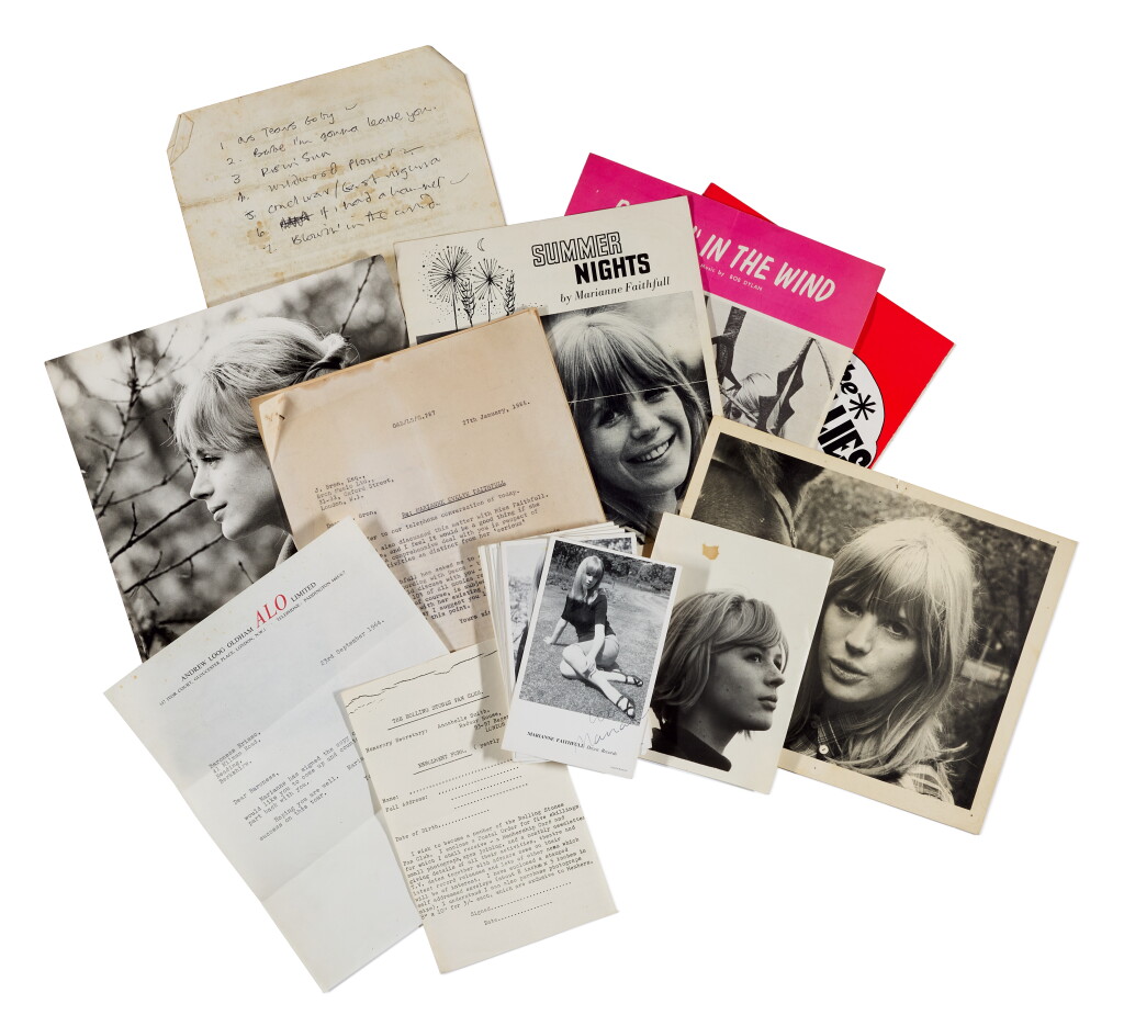 View full screen - View 1 of Lot 4. Marianne Faithfull.