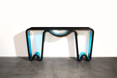 View full screen - View 1 of Lot 165. Unique "Two-Colour" Console Table.