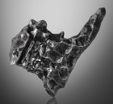 View full screen - View 1 of Lot 96. Sikhote-Alin Meteorite | From The Largest Meteorite Shower Since The Dawn Of Civilization, An Unusually-Shaped Meteorite.
