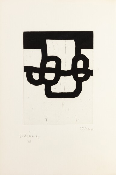 View full screen - View 1 of Lot 50. Face aux instants. 1985. Un des 100 exemplaires sur Arches. Eau-forte signée..