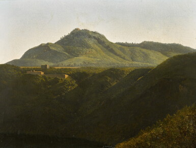 View full screen - View 1 of Lot 214. View of Monte Cavo, near Albano.