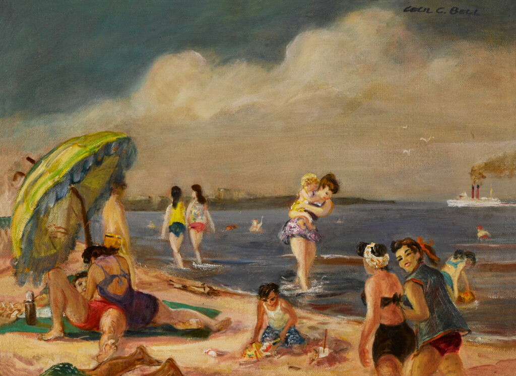 View full screen - View 1 of Lot 849. Beach Scene.