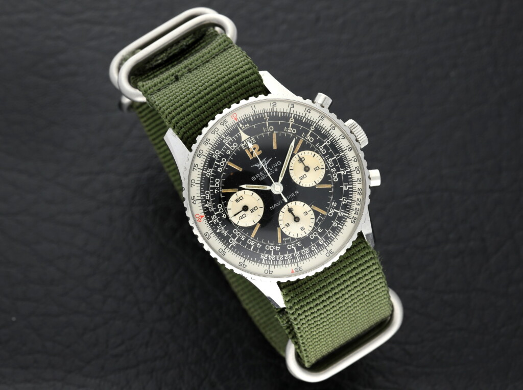 View full screen - View 1 of Lot 16. Reference 806 Navitimer A stainless steel chronograph wristwatch with slide rule bezel, Circa 1967.