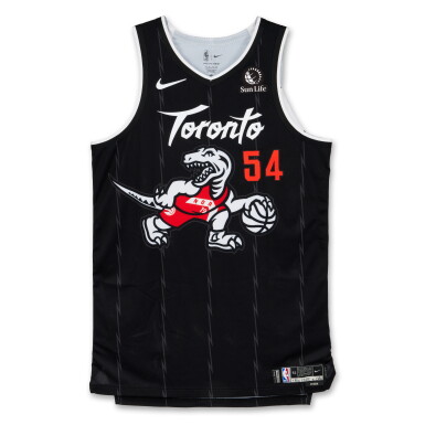 View full screen - View 1 of Lot 38. Sandro Mamukaleshvili Toronto Raptors 2025-2026 Game Worn City Edition Jersey .