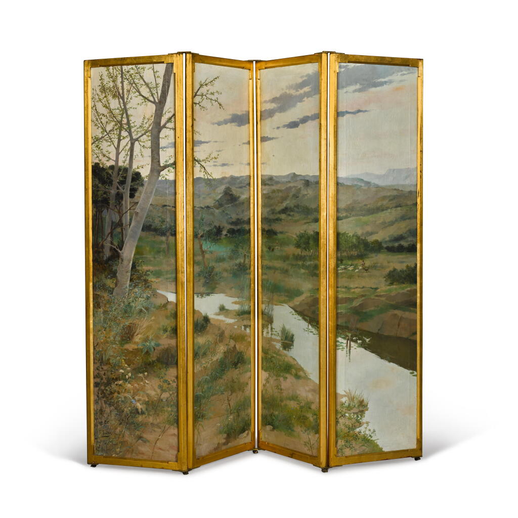 View full screen - View 1 of Lot 386. Spring landscape.