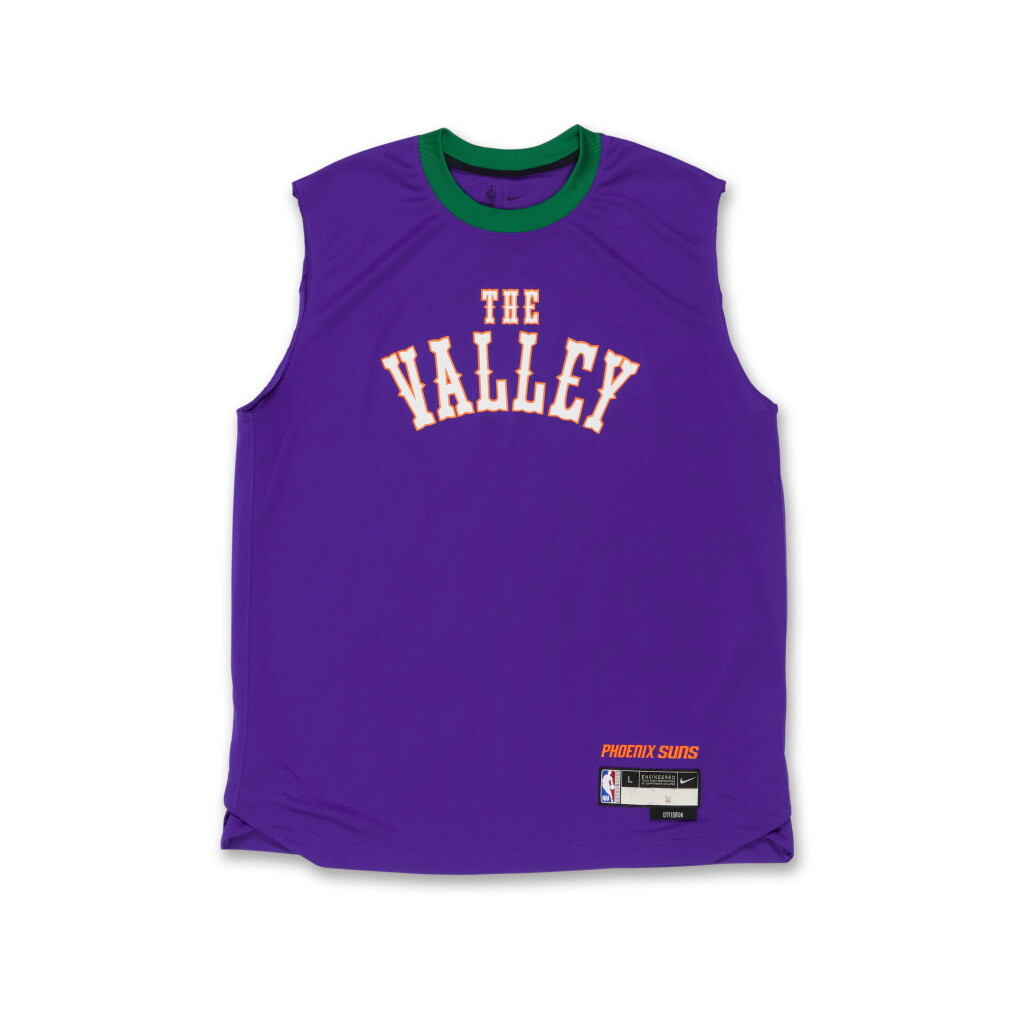 View full screen - View 1 of Lot 219. Tyus Jones Phoenix Suns 2024-2025 Game Worn City Edition Warmup Set.