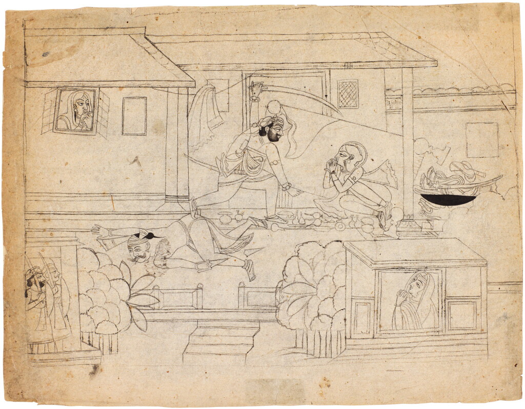 View full screen - View 1 of Lot 191. A GROUP OF THREE POUNCES, NORTH INDIA, 18TH-19TH CENTURY.