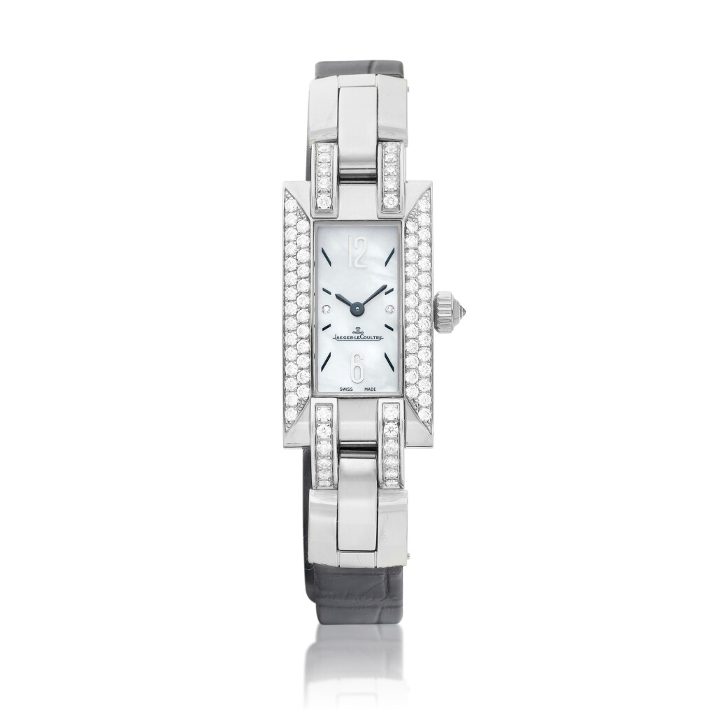 View full screen - View 1 of Lot 2227. Idéale, Reference 460.3.86 | A white gold and diamond-set wristwatch with mother-of-pearl dial, Circa 2010 | 積家 | Idéale 型號460.3.86 | 白金鑲鑽石腕錶,備珠母貝錶盤,約2010年製.