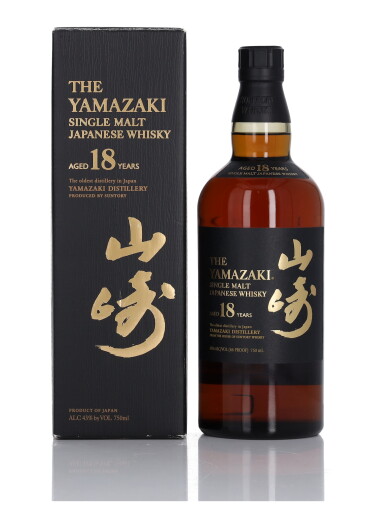 View full screen - View 1 of Lot 74. The Yamazaki 18 Year Old 43.0 abv NV (1 Bottle 75cl).