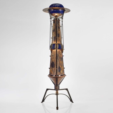 View full screen - View 1 of Lot 24. Monumental "Sputnik" Floor Lamp.
