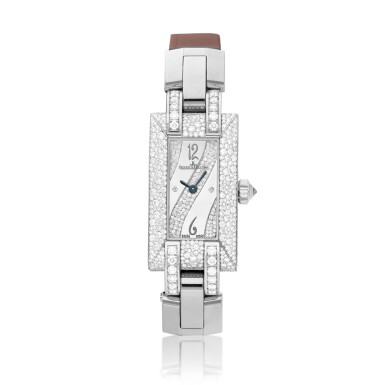 View full screen - View 1 of Lot 2228. Idéale, Reference 460.3.86 | A white gold and diamond-set wristwatch, Circa 2005 | 積家 | Idéale 型號460.3.86 | 白金鑲鑽石腕錶,約2005年製.