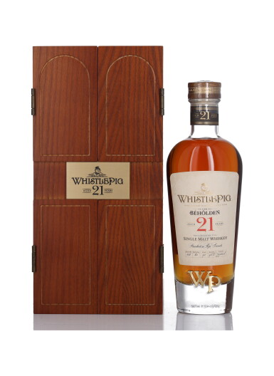 View full screen - View 1 of Lot 672. WhistlePig 21 Year Old The Beholden 46.0 abv NV (1 BT 75cl).