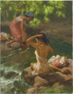 Fernando Cueto Amorsolo 阿莫索羅 | By the Stream 泉間沐浴