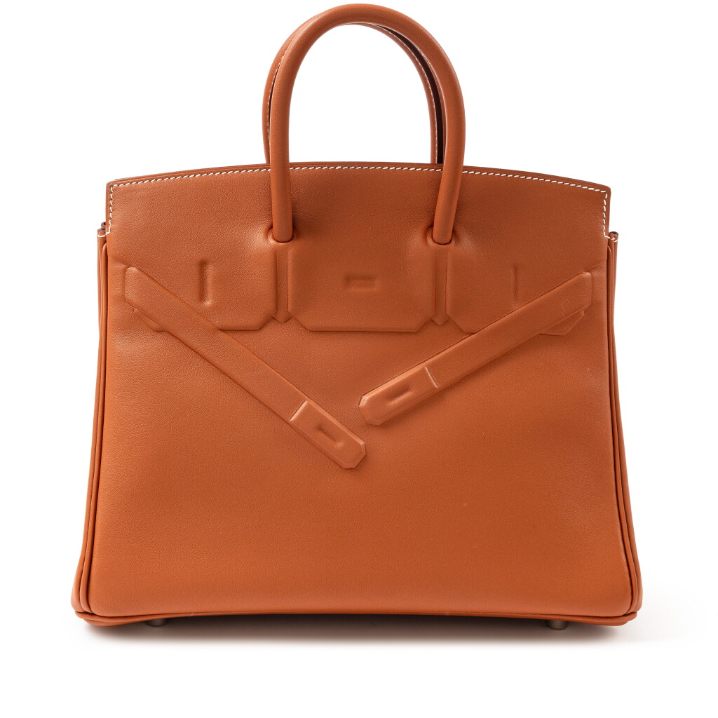 View full screen - View 1 of Lot 12. Limited Edition Gold Swift Shadow Birkin 25, 2022.