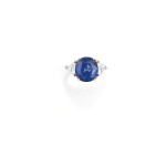 BAGUE SAPHIR ET DIAMANTS | SAPPHIRE AND DIAMOND RING