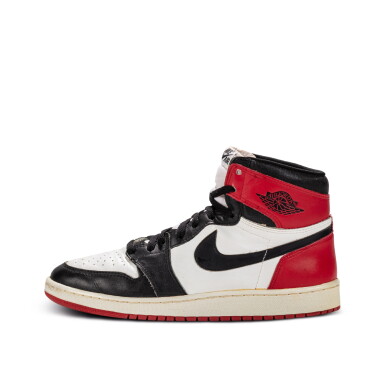 View full screen - View 1 of Lot 851. Nike Air Jordan 1 High 1985 'Black Toe' | Size 12.