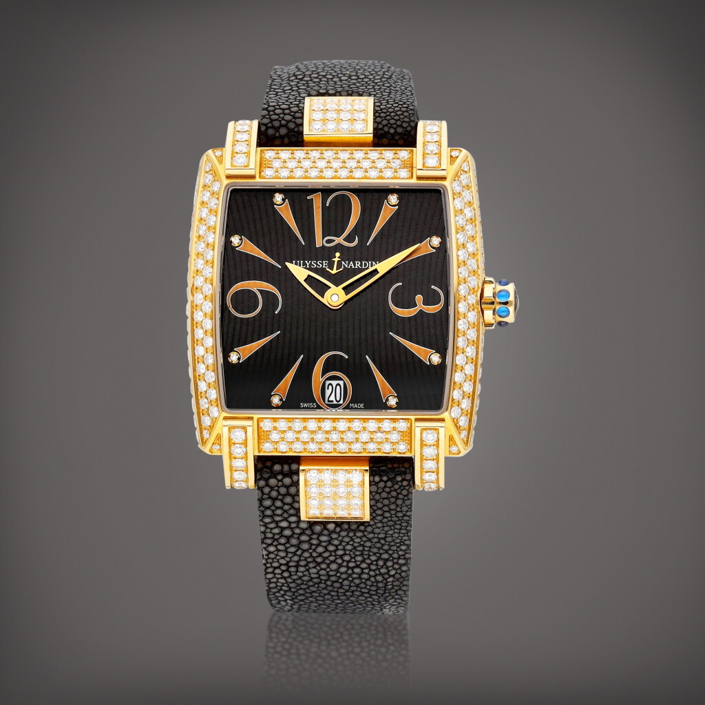 Voir en plein écran - Voir 1 du lot 874. Caprice, Reference 136-91 | A pink gold and diamond-set wristwatch with date, Circa 2005 | 雅典 | Caprice 型號136-91 | 粉紅金鑲鑽石腕錶,備日期顯示,約2005年製.
