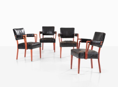 View full screen - View 1 of Lot 78. Quatre fauteuils, vers 1940.