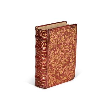 View full screen - View 1 of Lot 2. Acosta, Conciones in Quadragesimam, Venice, 1599, red morocco richly gilt, presentation copy.