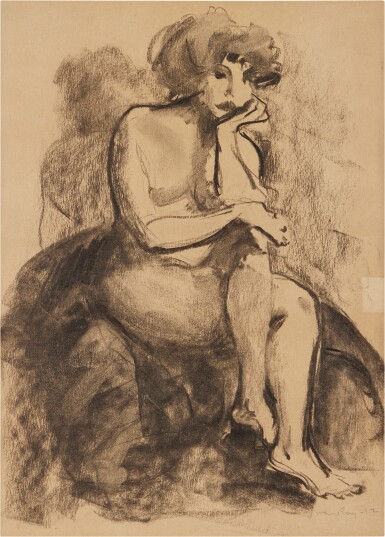 View full screen - View 1 of Lot 326. Seated Nude .