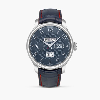 View full screen - View 1 of Lot 2421. Quantième Perpétuel | A boutique edition platinum perpetual calendar wristwatch with power reserve and leap year indication, Circa 2022.
