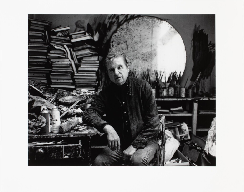 View full screen - View 1 of Lot 10. Francis Bacon in his studio, 7 Reece Mews, London, 1982-83.