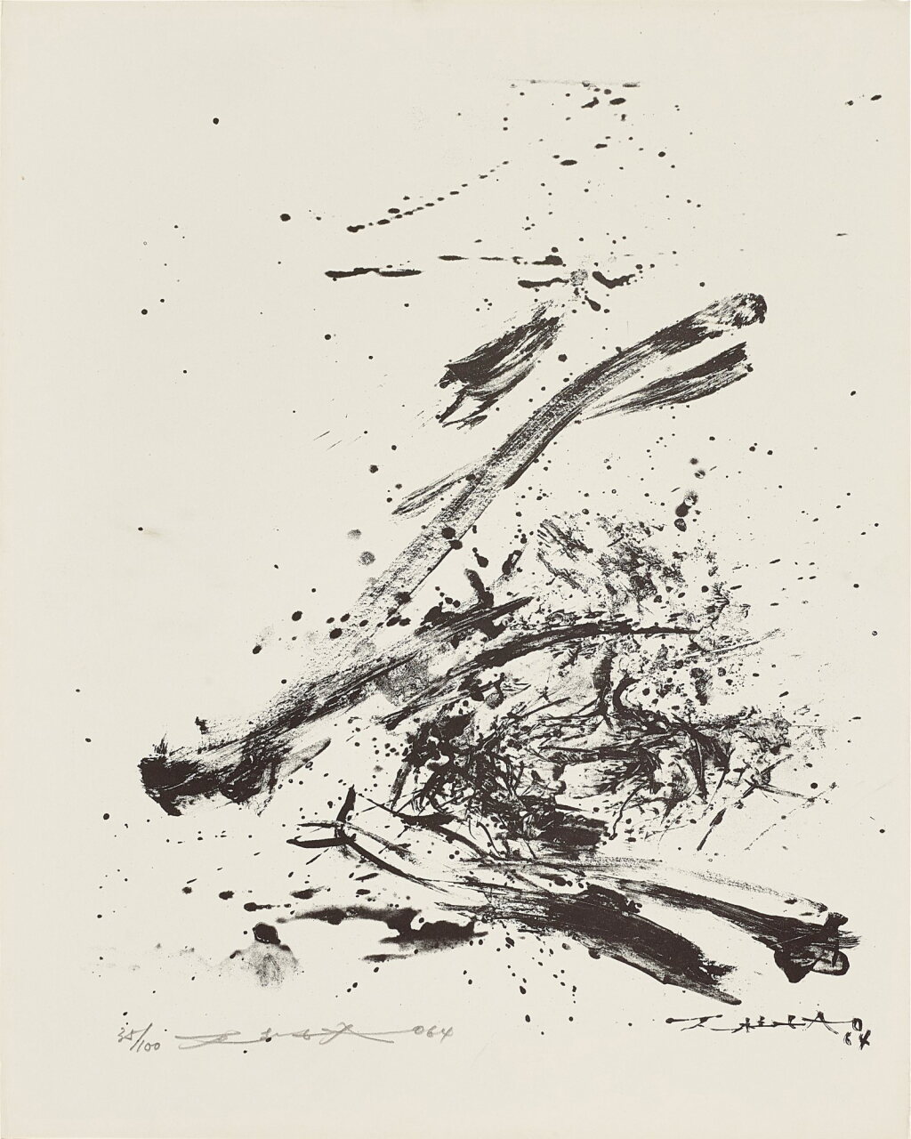 View full screen - View 1 of Lot 2064. Zao Wou-Ki 趙無極 | Epitaph Karl Amadeus Hartmann 卡爾·阿馬德烏斯·哈特曼之墓誌銘.
