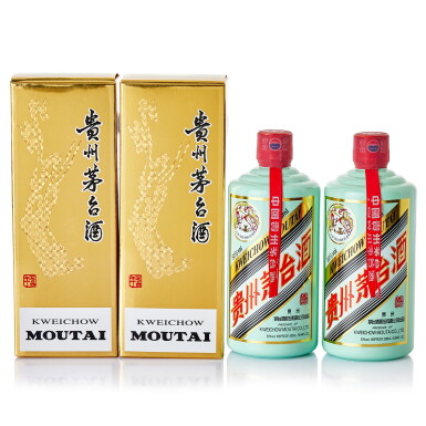 View full screen - View 1 of Lot 525. 2022年產 "飛天牌"貴州茅台酒 - 香溢五州 Kweichow Flying Fairy Moutai "Xiang Yi Wu Zhou" Edition 2022 (2 BT50).