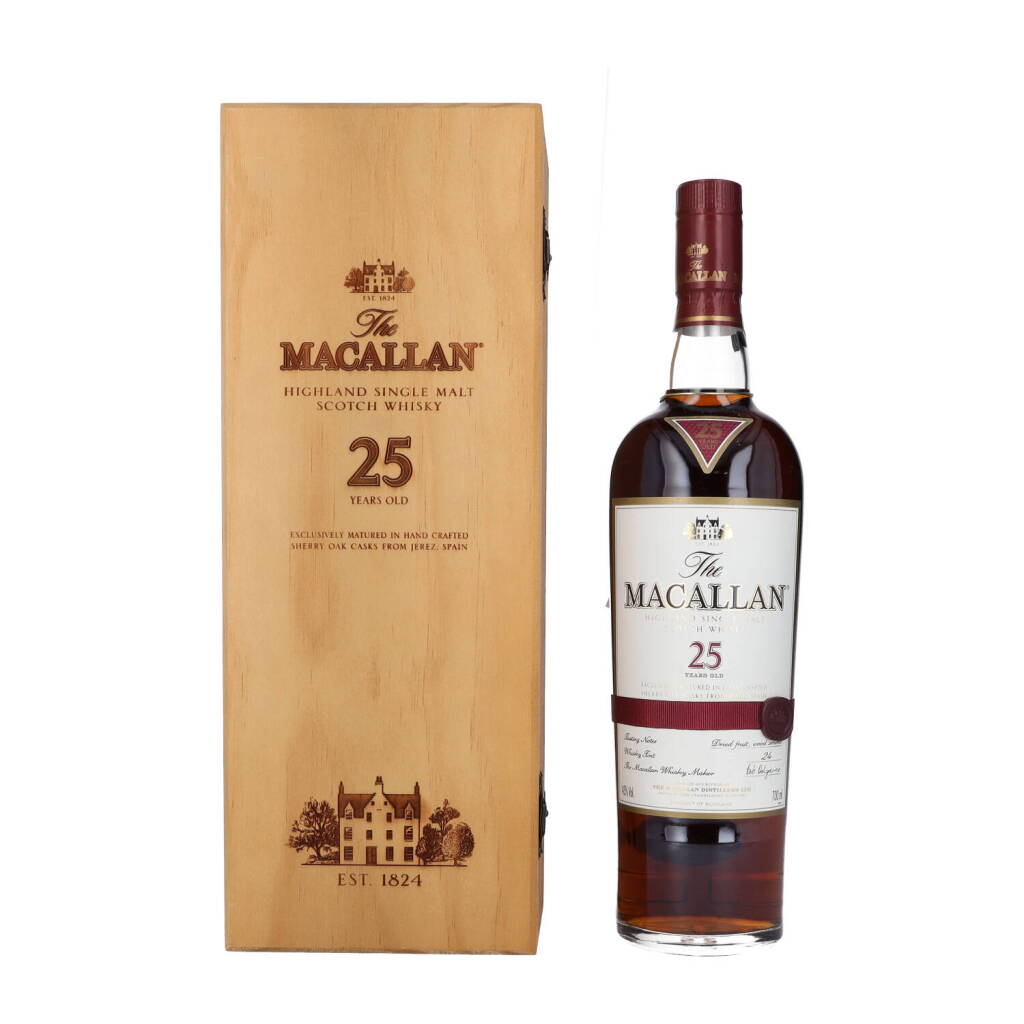 View full screen - View 1 of Lot 5020. The Macallan 25 Year Old Sherry Oak 43.0 abv NV (1 BT70).