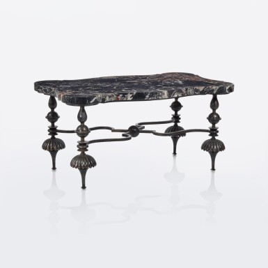 View full screen - View 1 of Lot 123. "Coquilles à Godrons" Coffee Table.