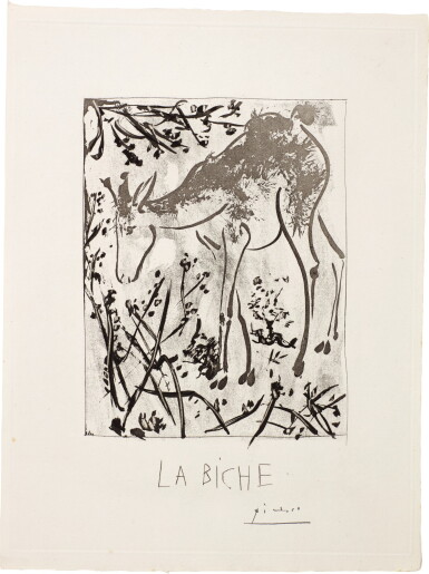 View full screen - View 1 of Lot 198. PABLO PICASSO | LA BICHE (B. 336; BA. 583).