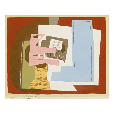 View full screen - View 1 of Lot 171. AFTER PABLO PICASSO | NATURE MORTE À LA GUITARE.