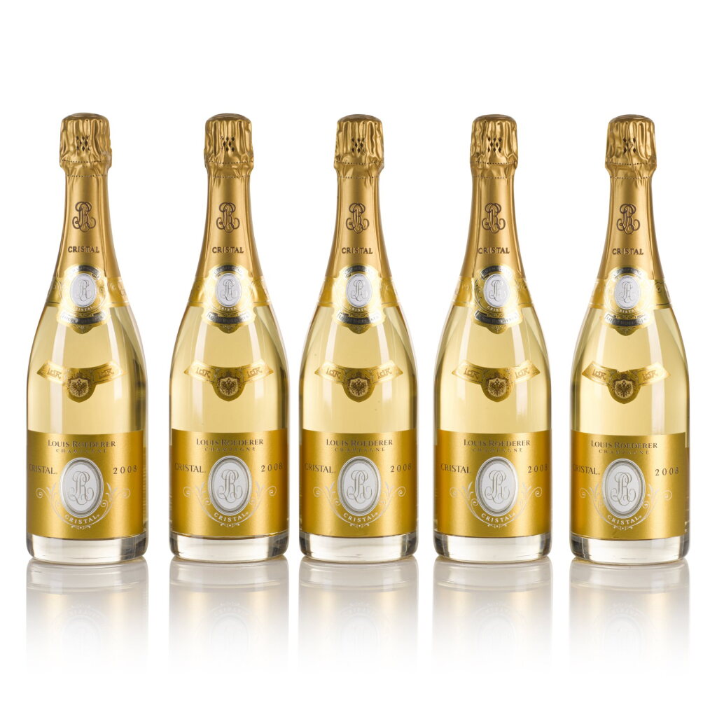 View full screen - View 1 of Lot 168. Louis Roederer, Cristal Brut 2008 (5 BT).